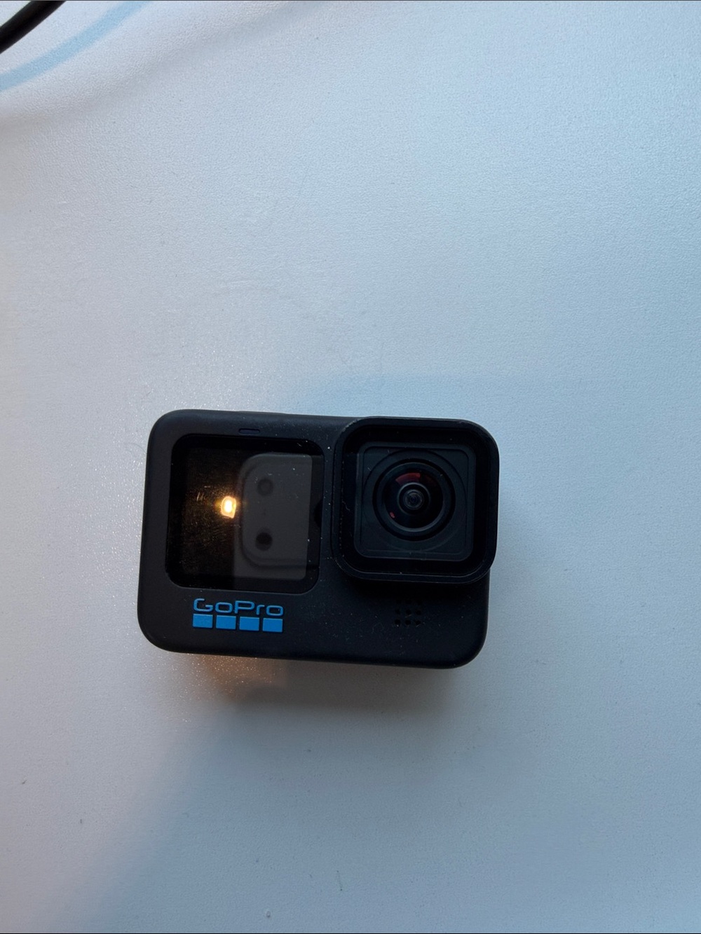 GoPro Action Camera in Black with Blue Logo Accent
